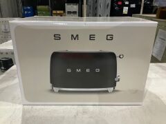 Smeg 50's Retro Style 2 Slice Toaster - Black Matte TSF01BLMAU - 2