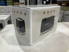 Smeg 50's Retro Style 2 Slice Toaster - Black Matte TSF01BLMAU - 6