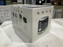 Smeg 50's Retro Style 2 Slice Toaster - Black Matte TSF01BLMAU - 6