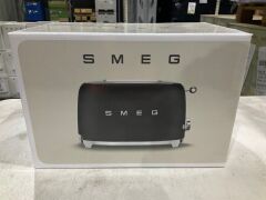 Smeg 50's Retro Style 2 Slice Toaster - Black Matte TSF01BLMAU - 2