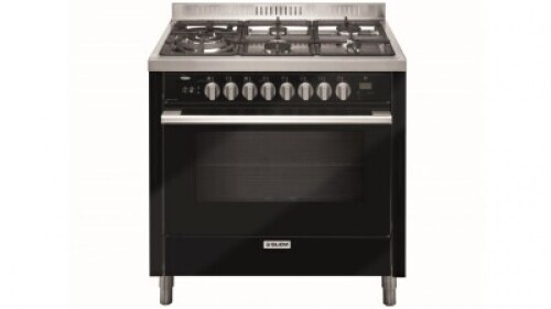 Glem 900mm Bi Energy Gloss Black Freestanding Cooker IT965GGEN2