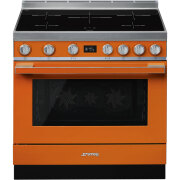 Smeg Portofino 90cm Induction Upright Cooker Orange CPF9IPOR