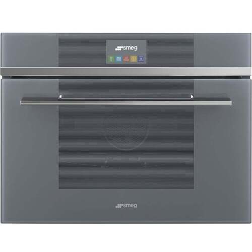 Smeg 60cm Black Linea Compact Combi-Steam Oven SFA4104VCS