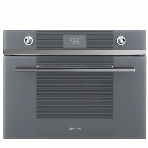 Smeg 60cm Linea Aesthetic Compact Microwave Oven with Grill SFA4102MS