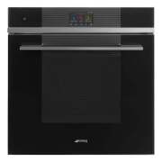 Smeg 600mm Linea Pyrolytic Steam Oven - Black SOPA6104S2PN