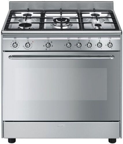 Smeg 90cm Dual Fuel Freestanding Cooker FS9010XS