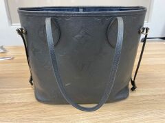 Louis Vuitton Neverfull Monogram Empreinte Leather Tote Black - 3