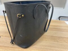 Louis Vuitton Neverfull Monogram Empreinte Leather Tote Black - 5