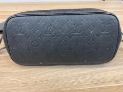 Louis Vuitton Neverfull Monogram Empreinte Leather Tote Black - 12