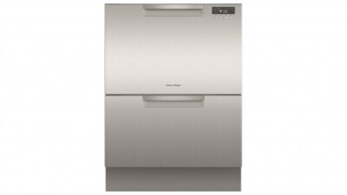 Fisher&amp;Paykel Double Dishdrawer incl Sanitise, ExtraDry &amp; full flex racking - Stainless SteelDD60DCX9