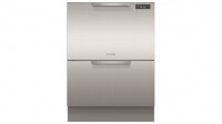 Fisher&amp;Paykel Double Dishdrawer incl Sanitise, ExtraDry &amp; full flex racking - Stainless SteelDD60DCX9
