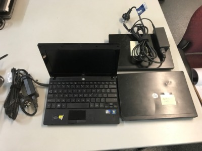 DNL 3x Hewlett Packard Mini Laptop Computers with Intel Atom Processor Windows 7, Model: HP Mini 5102, 1 x faulty