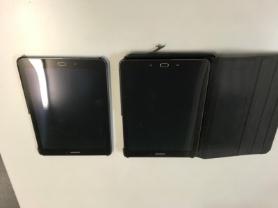 2x Samsung Galaxy Tab S2 Tablets Model: SM-T819Y, Black, No power supplies