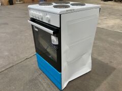 Chef 540mm Freestanding Electric Cooker with Conventional Oven - White CFE532WB - 3