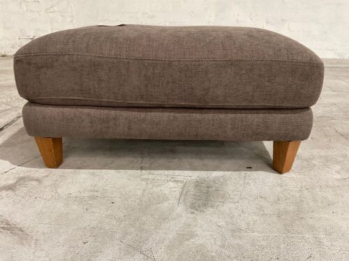 Zara Fabric Ottoman, Coffee