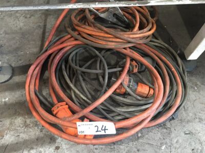 3 Assorted 415V Extension Leads (As Is)