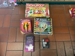 Bundle of Monopoly, Codenames, Escape Your house, What's your sign?, and If You Had To - 2