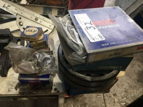 8 Assorted Roller Bearings