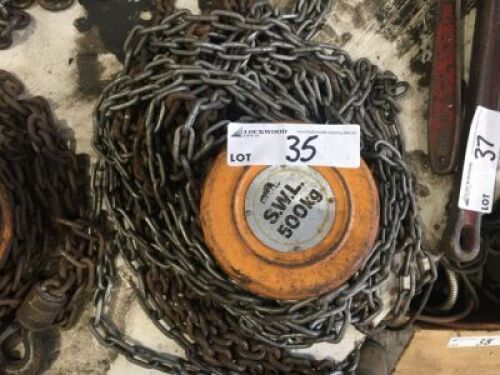 Beaver Heavy Duty 500kg Capacity Chain Block and Tackle