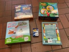 Bundle of Brain Games kinds, Shoot the Loot, Catapult castle, the board games book v2 and Dice game - 2