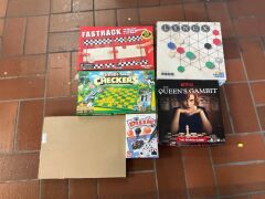 Bundle of Fastrack, Tractor Town Checkers, Folded Space Game Inserts - Above and Be, Dizzle, The Queens Gambit, Lyngk