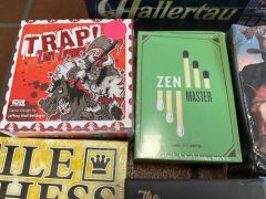 Bundle of Hallertau, Upside Drawn, Trap, Epic Beard, Tile Chess, Zen Master, Wyatt Earp, Board Game Organizer, LEXicon Card Tiles - 5