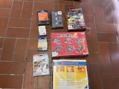 Bundle of Ravensburger Puzzle 500pcs, PitchCar4, Prehistories, OMEN, Marvel Miniature Game, 2 x Munchkin and Out Styles - 2
