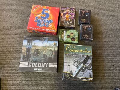 Bundle of 5 second Rule, Colony, Midnight circle, 2x Battlestar Galactica, The Conquistadors and Atlas Enchantedl lands