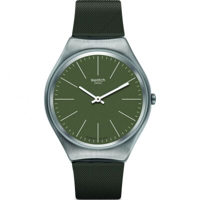 Swatch Skin Irony Skinnature Khaki Green Mens Watch SYXS116