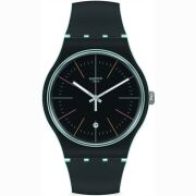 Swatch Mens Swatch Black Layered Watch SUOS402