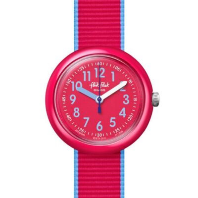 Flik Flak Colour Blast Red Watch FPNP045