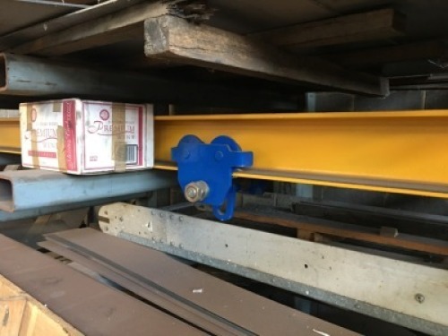 Heavy Duty Steel Framed Approximately 5m Crane Runway with Runway Dog