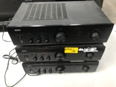 3x Denon Audio Amplifier Systems Model: PMA-510AE