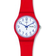 Unisex Swatch Red Me Up Watch SUOR707