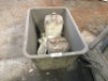Moulded Plastic Storage Bin and 2 Plastic Containers