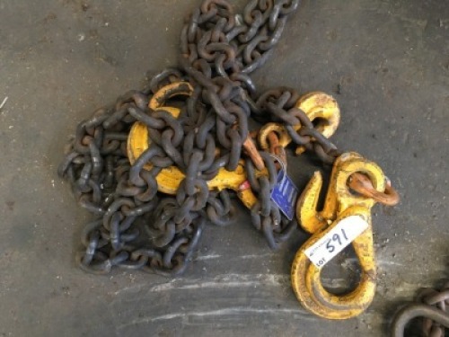 Heavy Duty Steel Twin Leg Chain Lifting Sling