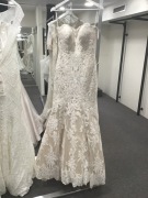 Wedding Gown - Size :8 Colour: champagne/ ivory