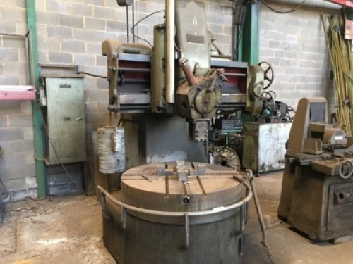 WEBSTER AND BENNET MOTORISED HEAVY DUTY BORING MACHINE WITH 1.2MR T-SLOTTED WORK TABLE