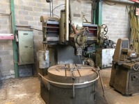 WEBSTER AND BENNET MOTORISED HEAVY DUTY BORING MACHINE WITH 1.2MR T-SLOTTED WORK TABLE