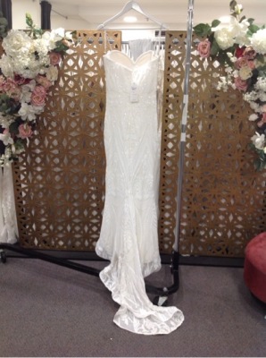 Tina Holly Wedding Gown BA999 ; Size :10 Colour: white