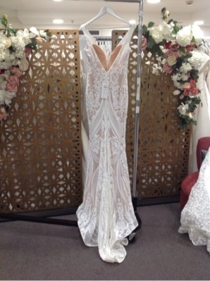 Tina Holly Wedding Gown BA109 -Size :10 Colour: white nude