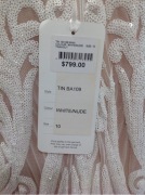 Tina Holly Wedding Gown BA109 -Size :10 Colour: white nude - 2