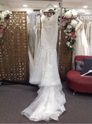 Madison James Wedding Dress MJ557 - Size :16 Colour: sand ivory