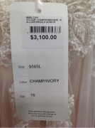 Wedding Gown 9565L- Size :16 Colour: champagne ivory - 3