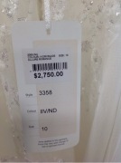 Allure Romance Bridal Gown 3358 - Size :10 Colour: ivory/nude - 3