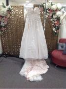 Abella by Allure Bridal Gown E113 - Size :10 Colour: champagne/ivory/nude/gold
