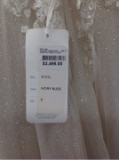 Wedding Gown E101L - Size :8 Colour: ivory nude - 3