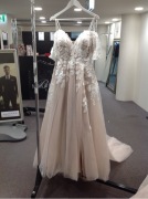 Allure Romance Bridal Gown 3500 - Size :14 Colour: mocha/champagne/ivory/nude