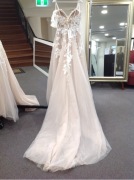 Allure Romance Bridal Gown 3500 - Size :8 Colour: mocha/champagne/ivy/nude - 2