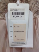 Eddy K Couture Wedding Gown CT154 - Size :12 Colour: champagne silver - 3